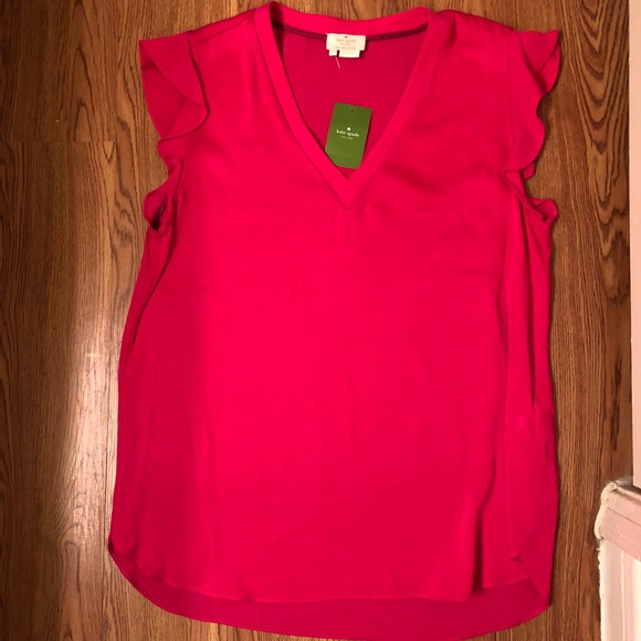 kate spade Tops - ♠️ Kate Spade flutter Sleeve Top ♠️